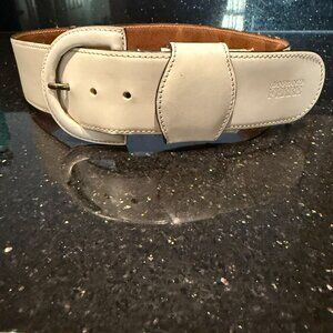 Gianfranco Ferre white/cream leather belt size 75/30 - Made in Italy